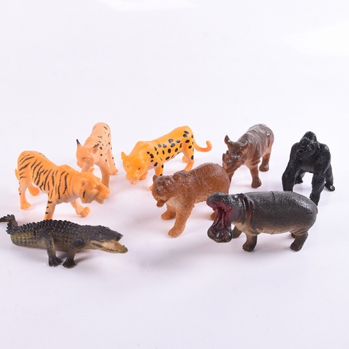 TOYS ชุดโมเดลสัตว์ป่า 8ชิ้น#Q203-7 ขนาด (35x23x5 ซม.) คละสี