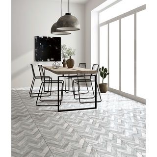 Marbella กระเบื้องเซรามิคปูพื้น 40X40 ซม. รุ่น โมเดิลวูท HS68 Gloss Flat (12P)