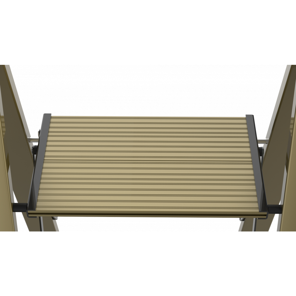 HUMMER บันไดอะลูมิเนียมพร้อมมือจับ 4ขั้น รุ่นWK4004-4F