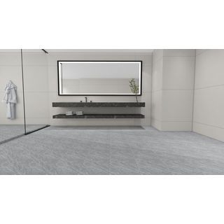 Marbella กระเบื้องเซรามิคปูพื้น 16x16 นิ้ว รุ่น คันไซต์ ไวท์ เกรย์  PT0415 Matt (12P)