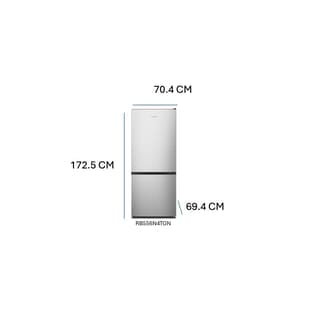HISENSE ตู้เย็น 2 ประตู ขนาด 14.7 คิว รุ่น RB556N4TGN สีเงิน
