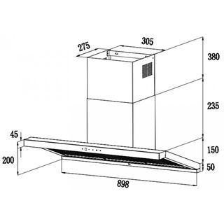 MEX ชุดเซ็ทเครื่องดูดควัน K635BFX90+เตาแก๊ส V3772MHR