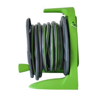 Tree’O Plus ชุดสายยางติดผนังพร้อมหัวฉีดน้ำและอุปกรณ์ รุ่นDY62220B ขนาด1/2” ยาว20เมตร สีเขียวเทา