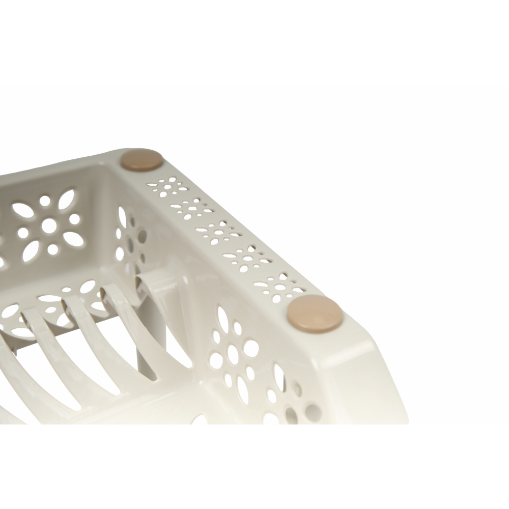 GOME ที่คว่ำจาน 3 ชั้น 37x49x66 ซม. LOLA-02 สีเบจ