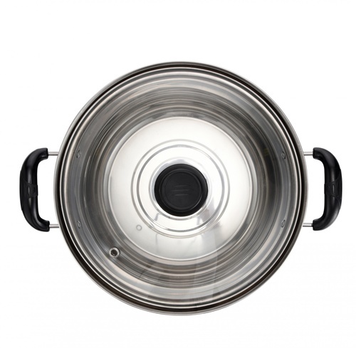 SANE หม้อต้มสเตนเลสพร้อมฝาแก้ว 30 ซม. SOKA-30