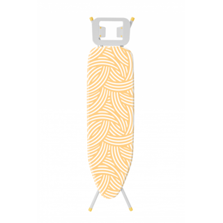 SAKU โต๊ะรีดผ้าแบบยืนรีด 4 ระดับ ธรรมดา รุ่น L1548HZ1-19 ขนาด 38x122x91ซม. สีเหลือง