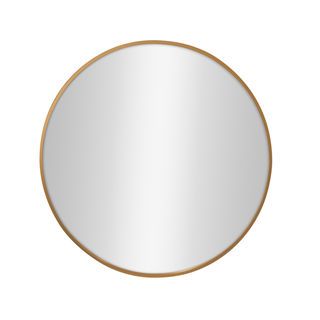 Nice กระจกมีกรอบอะลูมิเนียมทรงกลม รุ่น แองเจล่า-โกลว ขนาด 60x60 ซม. สีทอง