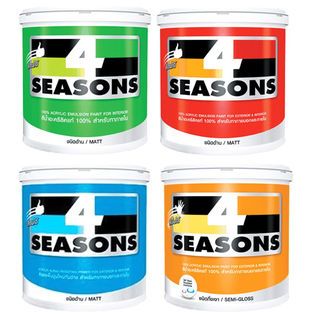 โฟร์ซีซันส์ สีน้ำด้าน ภายใน #A5001 5 กล สีเพิร์ลไวท์