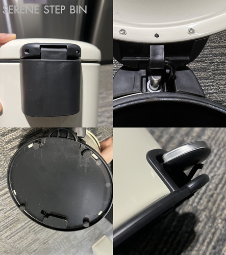 EKO ถังขยะเหล็กเคลือบขาเหยียบทรงกลม 12 ลิตร รุ่น SERENE EK9118P-12MA ขนาด 25.80x31.10x39.50 ซม. สีเขียวอ่อน