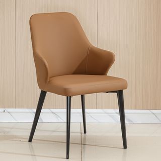 DELICATO เก้าอี้รับประทานอาหาร รุ่น Nami-02 ขนาด 54x59x84 ซม. สีน้ำตาล