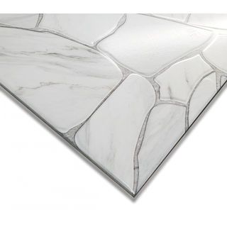 Marbella กระเบื้องเซรามิคปูพื้น 16x16 นิ้ว รุ่น ร็อกก้าไวท์ CJ0609 Matt Flat (12P)