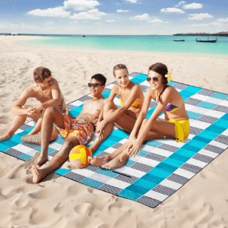 SUMMER SET เสื่อปิคนิค รุ่น Curt ขนาด 150x200cm สีน้ำเงิน