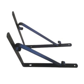 DELICATO ฉากรับชั้นเหล็ก รุ่นTJ-2005 ขนาด25x17x3ซม.  สีดำ