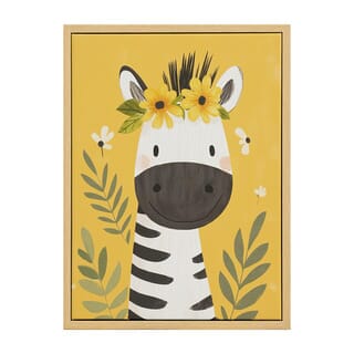 COZY ภาพพิมพ์แคนวาสพร้อมกรอบรูป รุ่น Dream-04 ขนาด 30x40 ซม. รูปม้าลาย