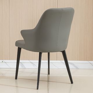 DELICATO เก้าอี้รับประทานอาหาร รุ่น Nami-01 ขนาด 54x59x84 ซม. สีเทา