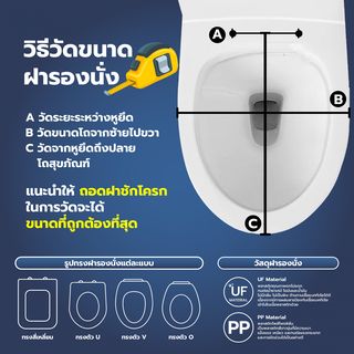 Verno ฝารองนั่งโถสุขภัณฑ์ U shape Soft close รุ่น 8081