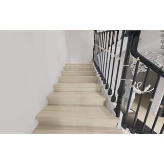 จมูกชานพักบันได SPC Click lock 114x1220x4+1mm IXPE  items No. 6305 สีไม้โอ๊คอ่อน  (6 pcs / box)                                  