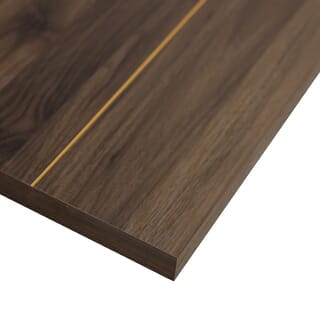 WELLINGTAN ประตูยูพีวีซีบานทึบเซาะร่อง UPVC-WEFU18-4 ขนาด 80x200ซม. สีวอลนัท (เจาะลูกบิด)