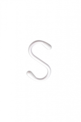 Delicato ตะขอแขวน ตัวS 2.5x5 ซม. สีขาว (12ชิ้น/แพ็ค)