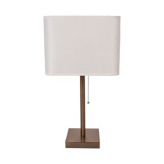 EILON โคมไฟตั้งโต๊ะ ขั้ว E27 มีโซ่ดึงเปิด-ปิด ขนาด 26x26x 51cm รุ่น WP198223 สีขาว