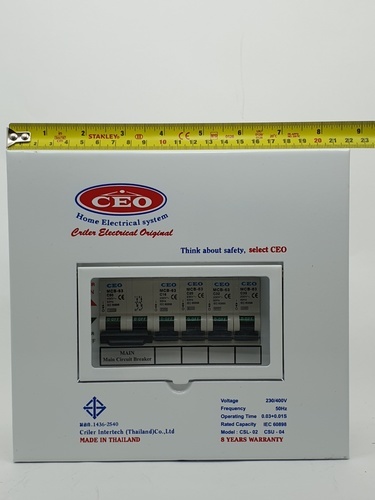 CEO ตู้คอนซูเมอร์สำเร็จ 4 ช่อง 63A