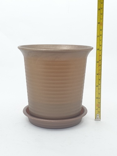 Tree’O กระถางต้นไม้พร้อมถาด รุ่น XY-002-1-BN สีน้ำตาล