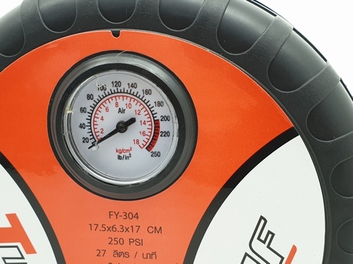 ปั๊มลมไฟฟ้าติดรถยนต์ TUF รุ่น FY-304 250/300 PSI 