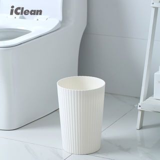 ICLEAN ถังขยะไม่มีฝาทรงกลม 10 ลิตร รุ่น 917157 ขนาด 22.5×22.5×34 ซม. สีขาว
