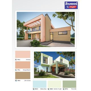 Beger สีน้ำอะครีลิค เบเยอร์คูล ไดมอนด์ชิลด์ 15 ปี ชนิดกึ่งเงา 9ลิตร เบส B