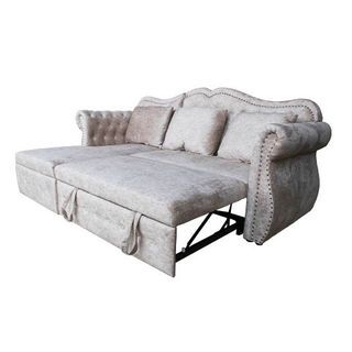 PULITO โซฟาผ้าขนสั้น รุ่น Europa ขนาด 235x160x105ซม. สีครีม