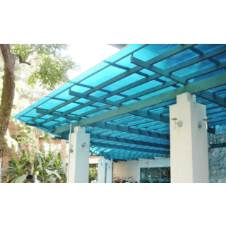 POLYTOP แผ่นโพลีคาร์บอเนต หนา 6มม. ขนาด 1.22 x 2.44 เมตร สีโกล์ด