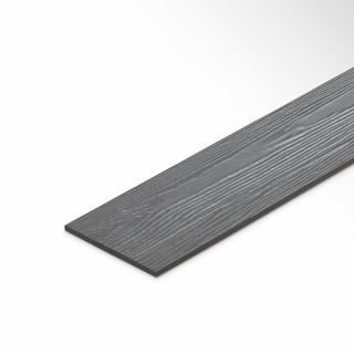 เฌอร่า ไม้ฝา รุ่นขอบตรง ลายสัก 0.8x15x300ซม. สีมิดไนท์ เกรย์