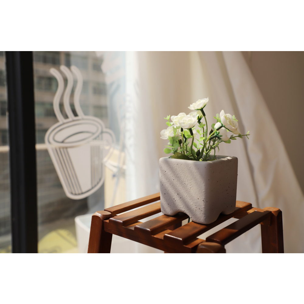 Tree’O กระถางเซรามิก รุ่น 4ZR-003 สีเทา