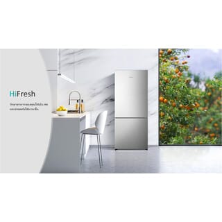HISENSE ตู้เย็น 2 ประตู ขนาด 14.7 คิว รุ่น RB556N4TGN สีเงิน