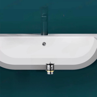 Iris สะดืออ่างล้างหน้าแบบดึงล็อค มีรูน้ำล้น รุ่น DLZ-CH สีโครม