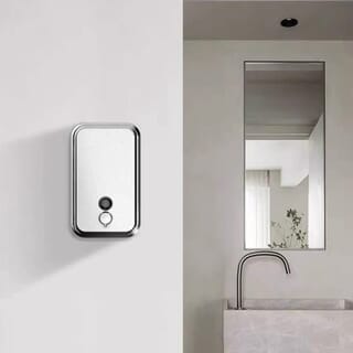 Primo ที่กดสบู่เหลว สแตนเลส 304 1 ช่อง ความจุ 1 ลิตร รุ่น SD01  ขนาด 11x13.5x21ซม. สีเงิน