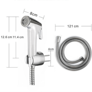 Iris ชุดสายฉีดชำระ รุ่น 6FXQ018 ขนาด 8x132x3.2ซม. สีโครม