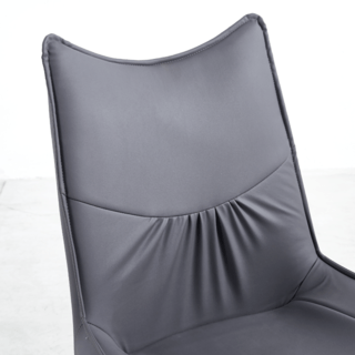 (1/2)PULITO  เก้าอี้รับประทานอาหาร รุ่่น DESTA-GY ขนาด 55x50x89 ซม. สีเทาเข้ม