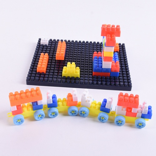 TOYS ชุดตัวต่อกล่องหรรษา 220ชิ้น สีน้ำเงิน #6680-11 (24x18x14ซม.)