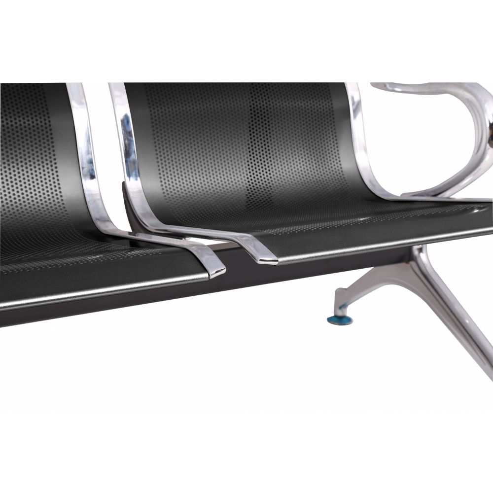 SMITH เก้าอี้แถว 3 ที่นั่ง รุ่น SJ8888C-BK ขนาด 68×175×77ซม. สีดำ (1/3)