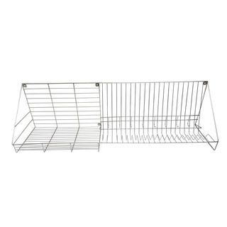 CLOSE ชั้นคว่ำจานติดผนัง SUS304 ขนาด 100 ซม. HECTOR-100 สีเงิน