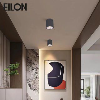 EILON โคมดาวน์ไลท์แบบทาวเวอร์หน้ากลม 4นิ้ว E27 รุ่น YDE04005S-BK สีดำ (โคมเปล่า)