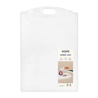 GOME X DOUBLE LOCK เขียงพลาสติก NO02 ขนาด 20x31ซม. สีขาว