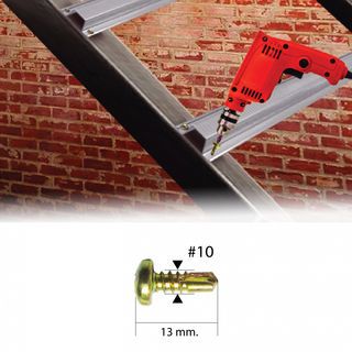 SEALTEX สกูรยึดแปปลายสว่าน(รุ่นS111)#10 ยาว 13มม.(  (500/กล่อง)