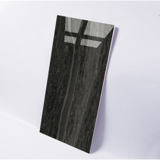 La Arezza กระเบื้องพอร์ซเลน 75X150  ซม.  รุ่น Luxura elite marble black (75YB388) High-glossy anti slip Random (2pcs /box  2.25 sqm)