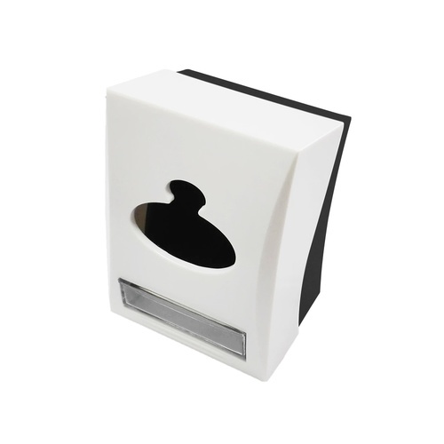 GOME กล่องทิชชูตั้งโต๊ะมีที่ใส่ไม้จิ้มฟัน ขนาด 7.5x12x15 ซม. รุ่น CC002 สีขาว