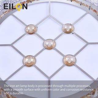 EILON ไฟเพดานคริสตัลทรงกลม 80W รุ่น ESJD-D500-Y10 3แสง
