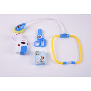 TOYS ชุดของเล่นเครื่องมือทางการแพทย์ (พร้อมไฟ IC) #66001C-25 (15.5x38x4ซม.) สีชมพู