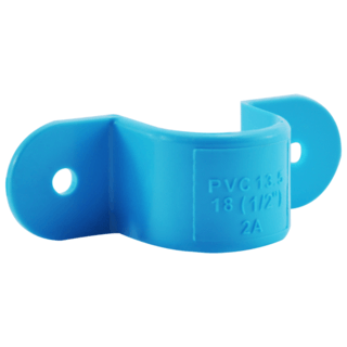 VAVO กิ๊บจับท่อ หนา 1/2 ”(18)  สีฟ้า