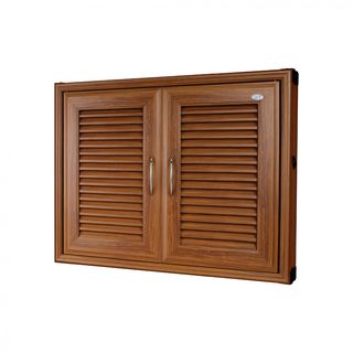 WT บานซิงค์คู่ 85x65CM. WT-777 สีไม้สัก